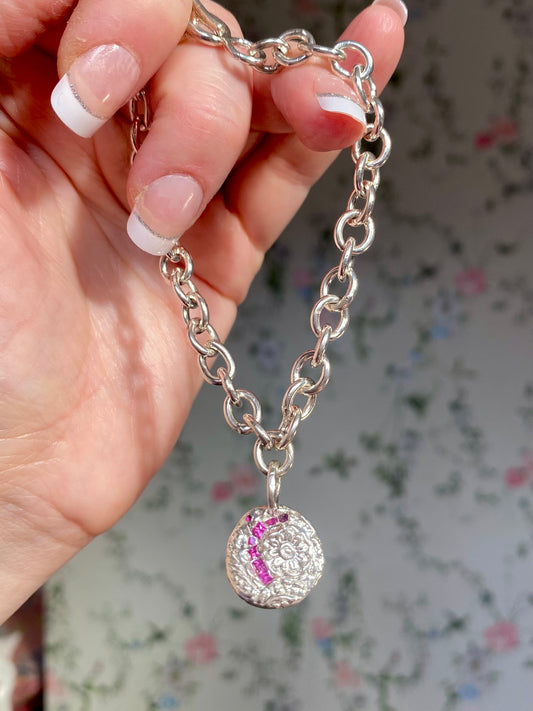 Pink Sapphire Bohemian Bracelet