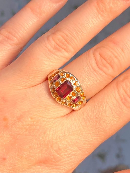 Garnet Serenity Ring