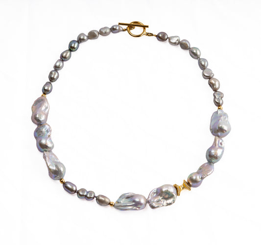 Grey Baroque Pearls