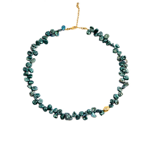 Teal Keshi Pearls