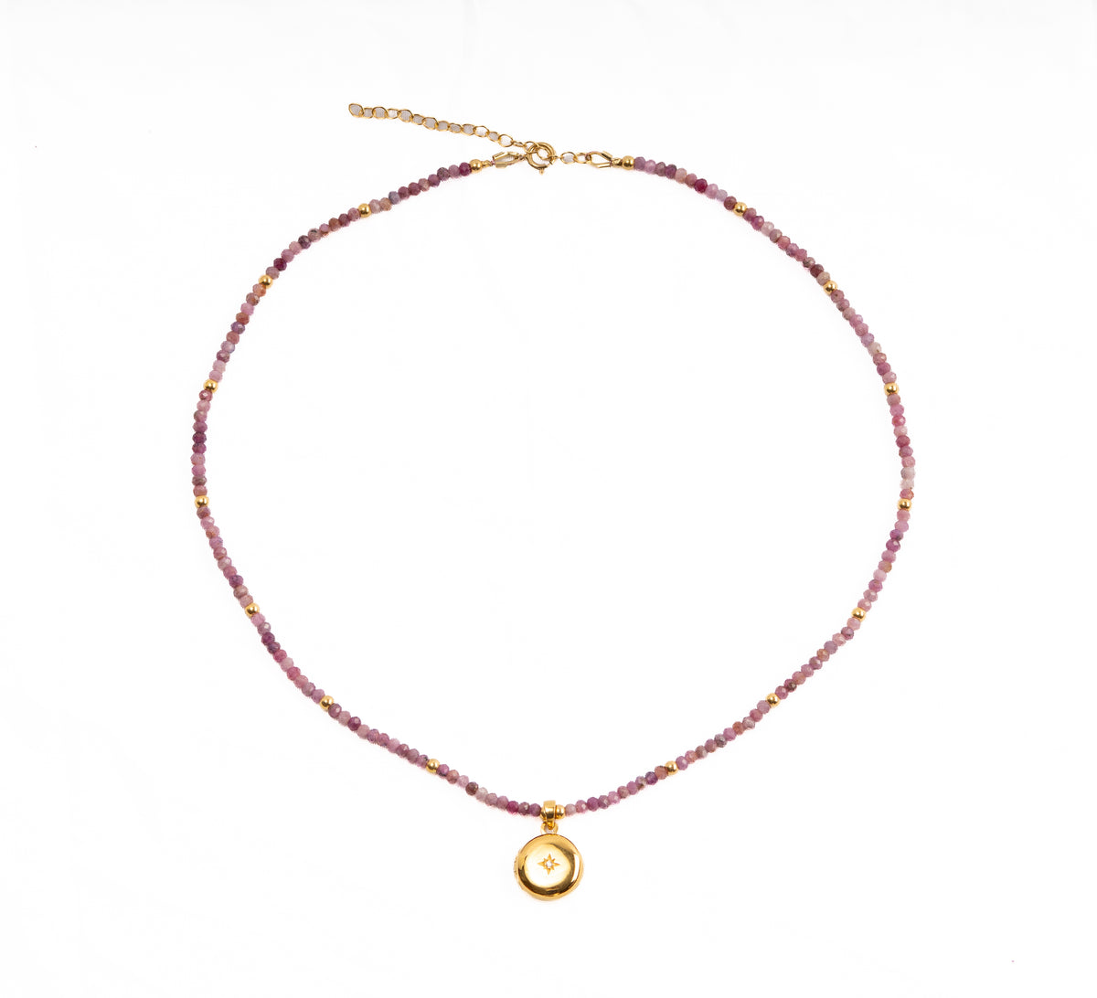 Ruby and Sapphire Star-Set Locket