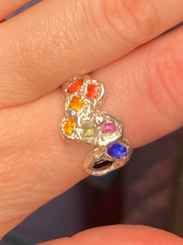 The Rainbow Scribble Ring