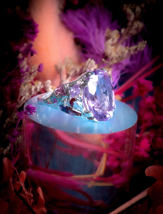 The Purple Confetti Ring
