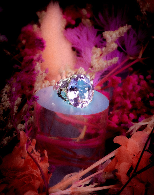 The Purple Confetti Ring