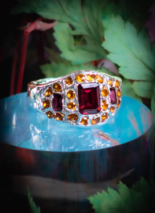 Garnet Serenity Ring