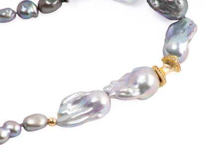 Grey Baroque Pearls