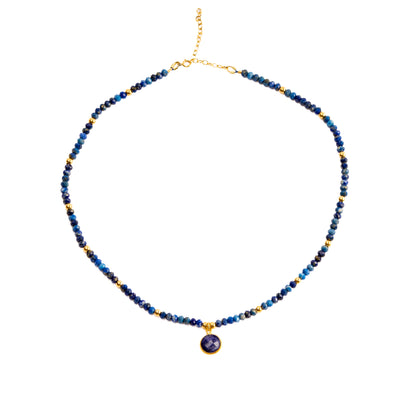 Blue Sapphire and Lapis Lazuli