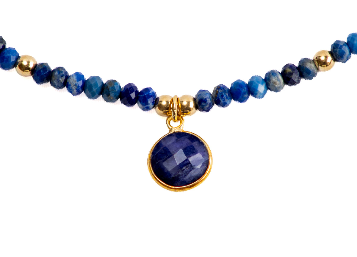 Blue Sapphire and Lapis Lazuli