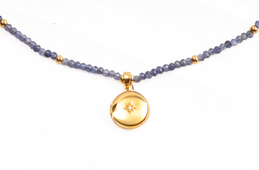 Iolite Star-Set Locket