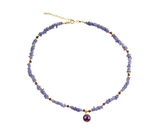 Tanzanite and Amethyst